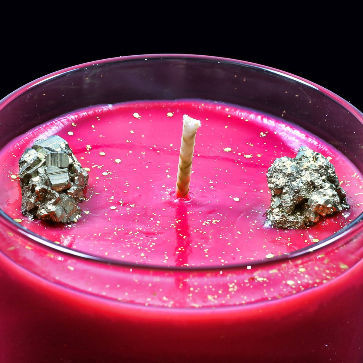 Gold, Frankincense & Myrrh - Crystal Infused Scented Candle