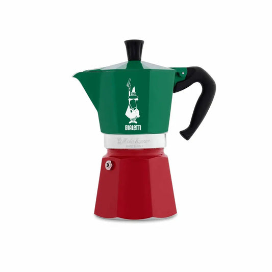Bialetti Moka Express Tricolore Italia Stovetop Coffee Maker