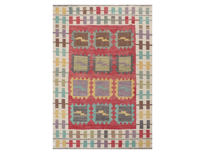 Maimana Kilim - 244 × 172 cm (8'0" x 5'8")