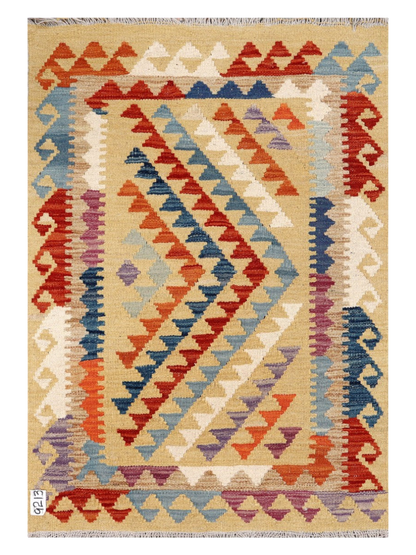 Maimana Kilim - 118 × 81 cm (3'10" x 2'8")
