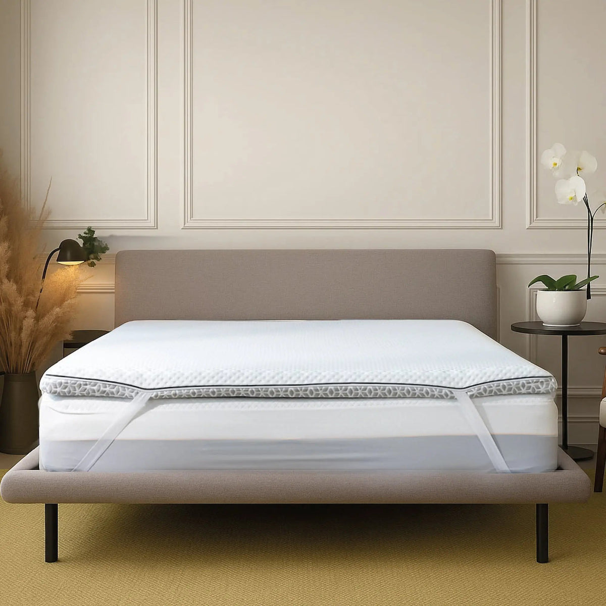 Brightr® Titan Mattress Topper | Firm & Medium Firm | 5 cm Reversible | Enhanced Back & Hip Support for Soft Mattresses