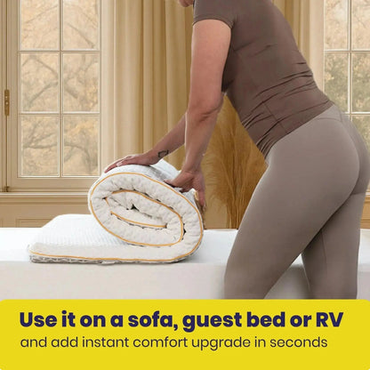 Brightr® Aurora Memory Foam Mattress Topper | Soft & Medium | 5 cm Reversible | Pressure Relief for Shoulder, Hip & Back Pain