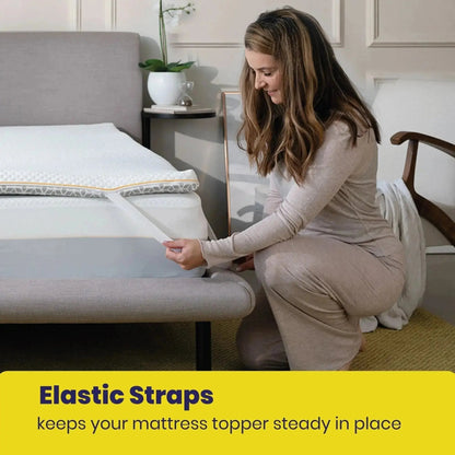 Brightr® Aurora Memory Foam Mattress Topper | Soft & Medium | 5 cm Reversible | Pressure Relief for Shoulder, Hip & Back Pain