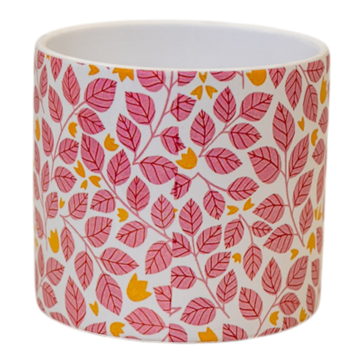 Pink Leaf Pot 13.8cm H12.5cm L13.8cm W13.8cm Weight-138G