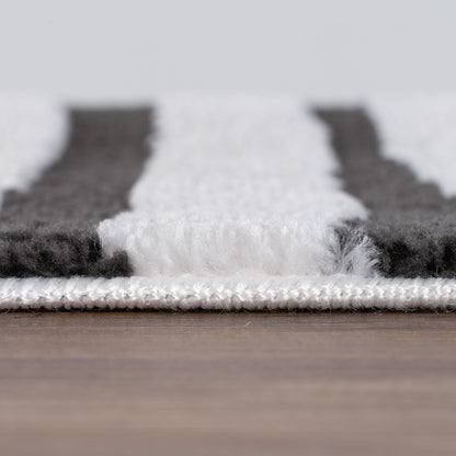 Loft Geometric Dark Grey Rug