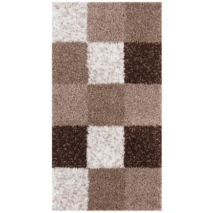 Myshaggy Geometric Brown Rug
