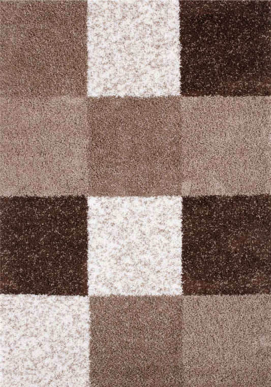 Myshaggy Geometric Brown Rug