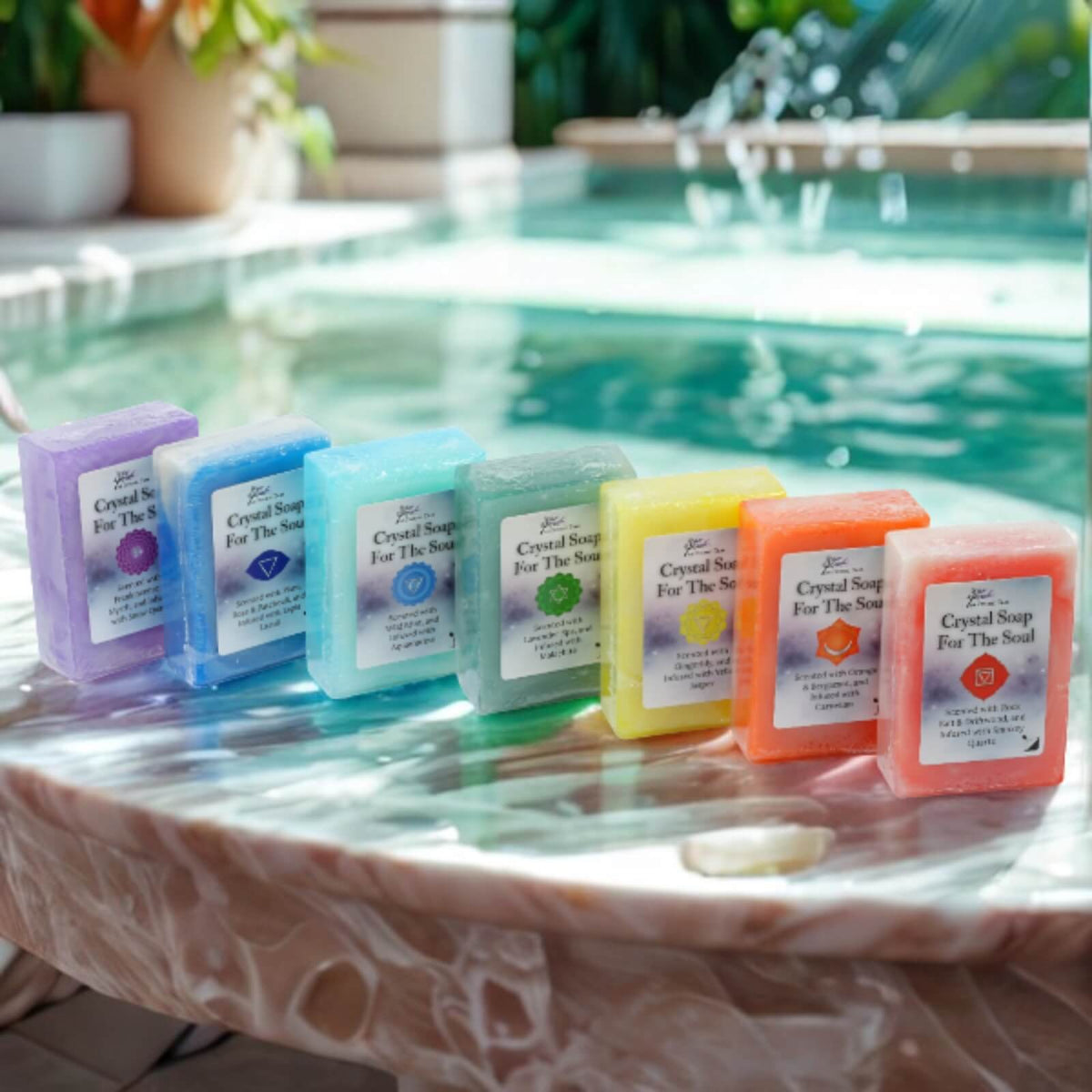Chakra Crystal Soap For The Soul - The Complete Set