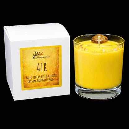 Air Elements - Crystal Infused Scented Candle