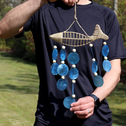 String Fish And Blue Copis Drop